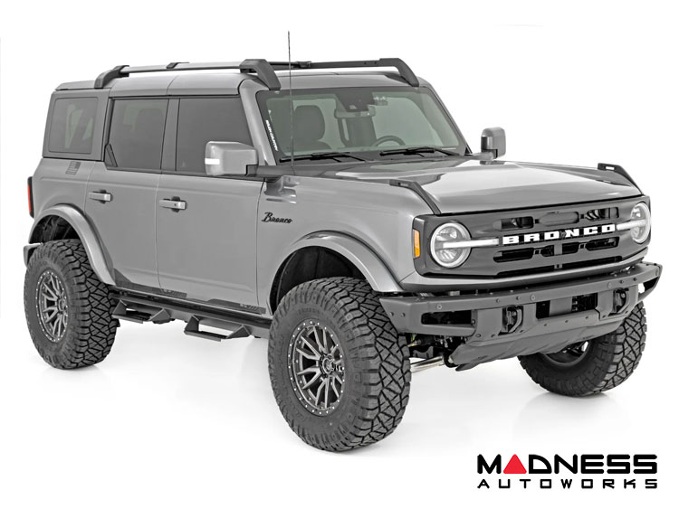 Ford Bronco Side Steps - 4 Door - AL2 Drop Step - Rough Country 